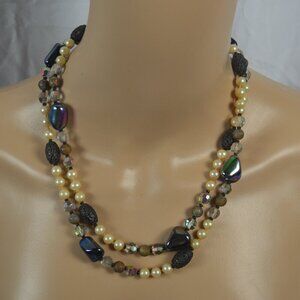 Beautiful Pearl & Bead Custom Made Long Necklace
